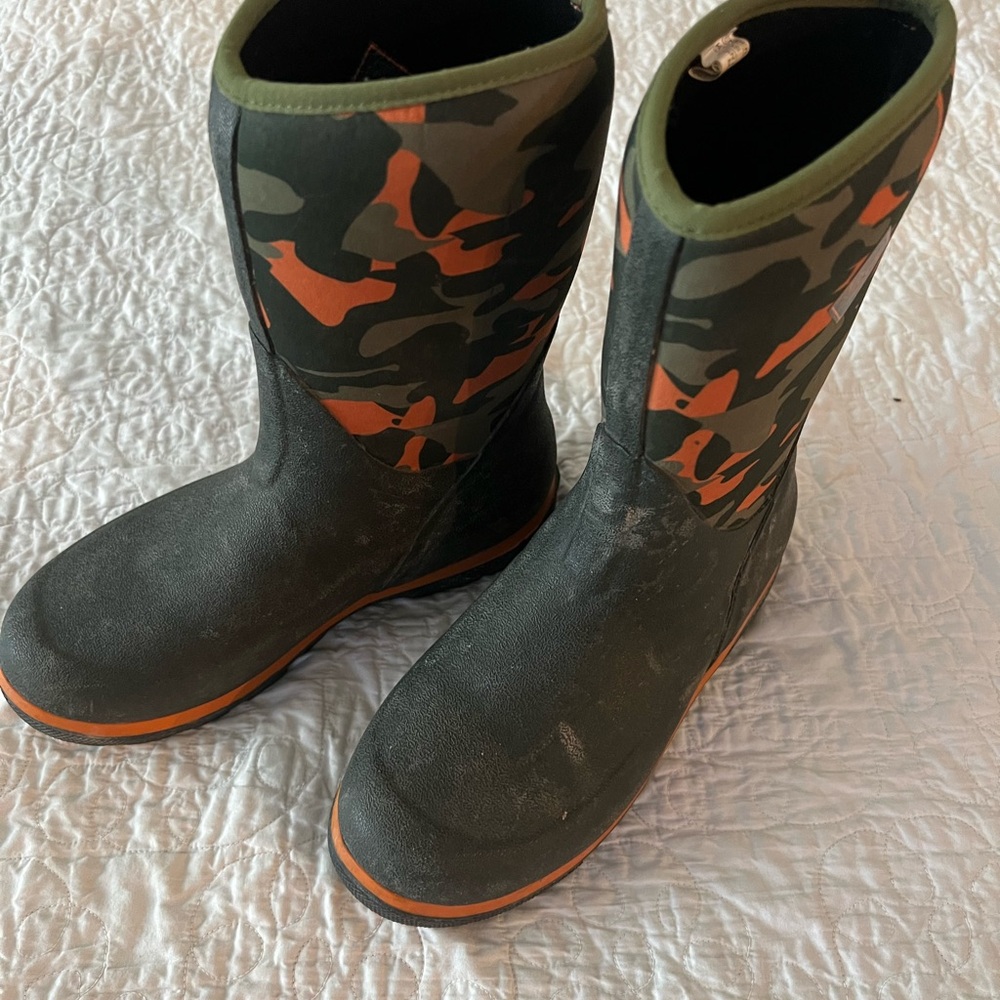 Kids Camouflage Rain & Snow Boots